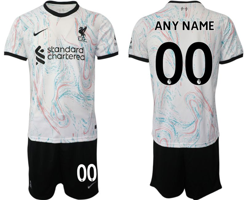 Cheap Men 2022-2023 Club Liverpool away white customized Soccer Jersey